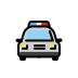 oncoming police car